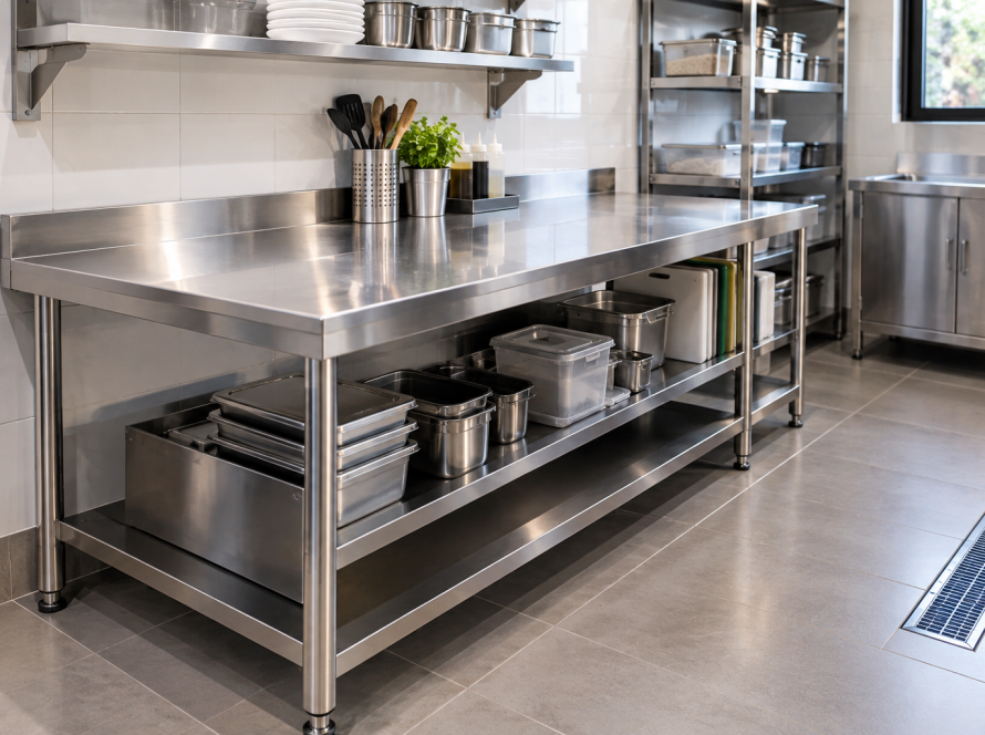meja stainless