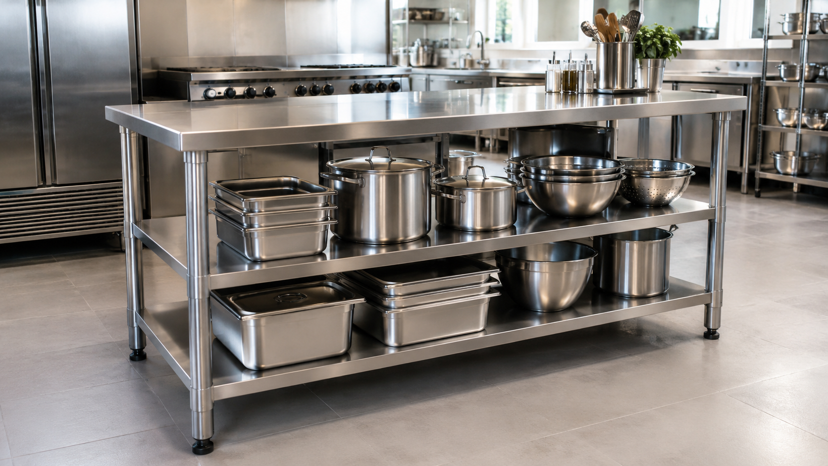 meja dapur stainless